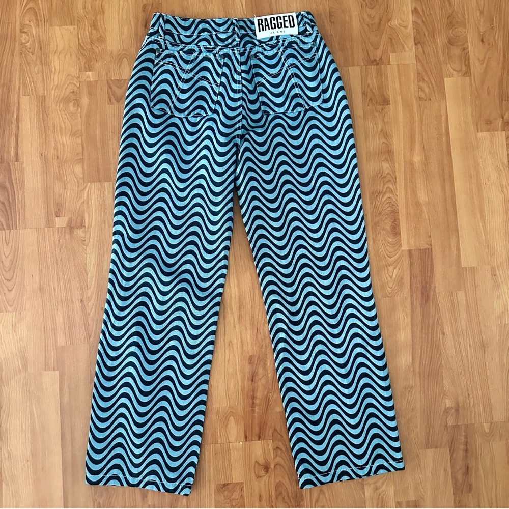 Ragged Priest Wave Pattern Jeans - Picture 7 of 9